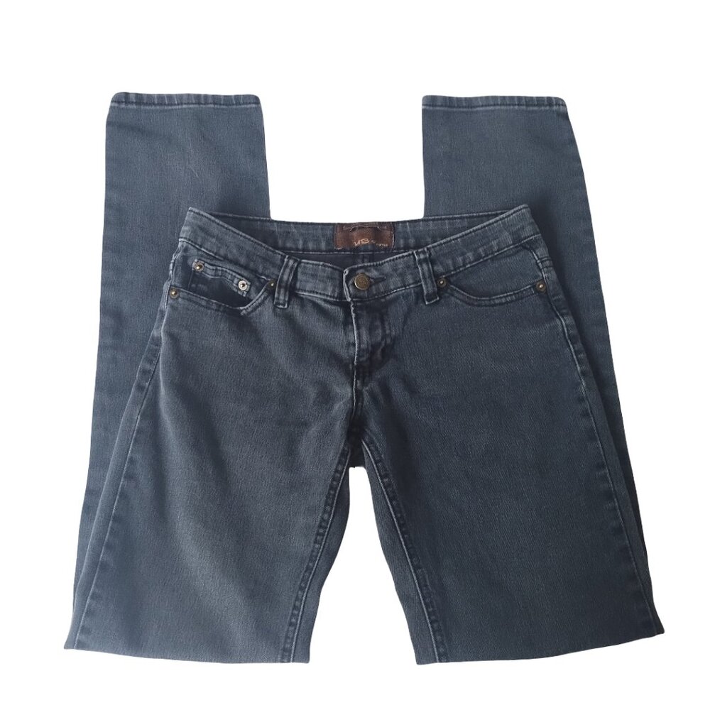UB Jeans Women's Skinny Leg Black Denim Jeans | Size 27